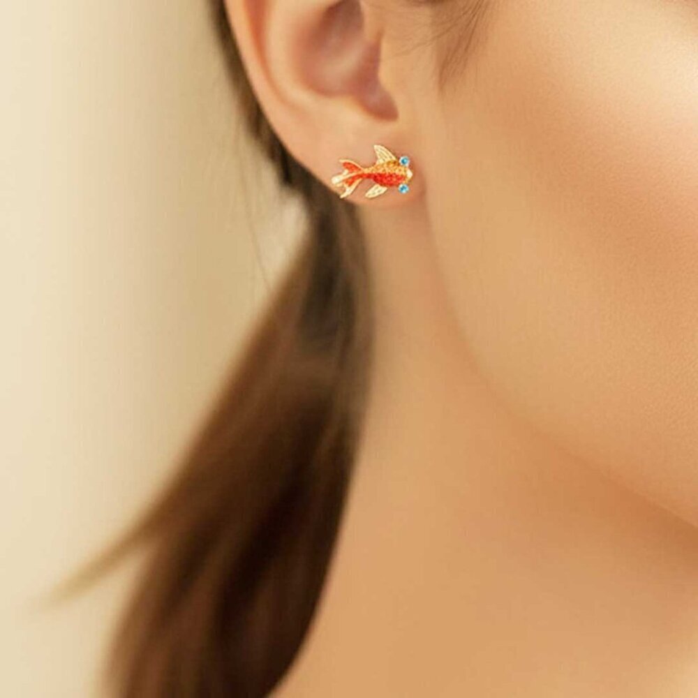  Ladies Fish Earrings - Picture 2 of 5